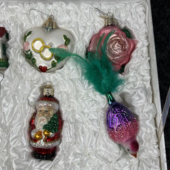 Old World Christmas Bride's Ornament Set of 12 Collection Wedding Gift Box - Picture 3 of 14
